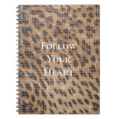 Brawn Leopard Animal Print Sparkon Notizblock (Vorderseite)