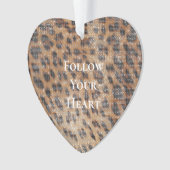 Brawn Leopard Animal Print Sparkon Ornament (Vorderseite)