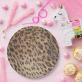 Brawn Leopard Animal Print Sparkon Pappteller (Party)
