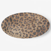 Brawn Leopard Animal Print Sparkon Pappteller (Schrägansicht)