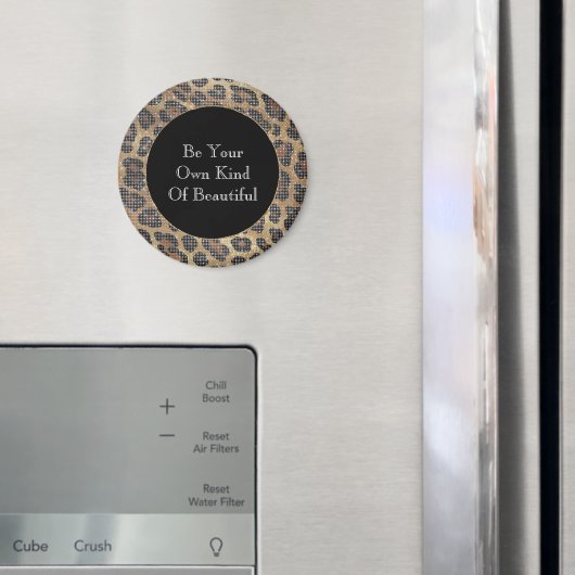 Brawn Leopard Animal Sparkle Magnet (In Situ (Kühlschrank))