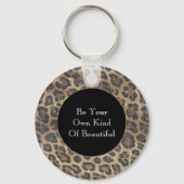 Brawn Leopard Animal Sparkle Schlüsselanhänger (Vorderseite)