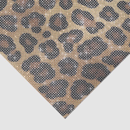 Brawn Leopard Animal Sparkle Seidenpapier (Ausschnitt)