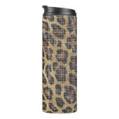 Brawn Leopard Animal Sparkle Thermosbecher (Nach rechts gedreht)
