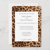 Brawn Leopard Tierprägung Einladung (Vorderseite)