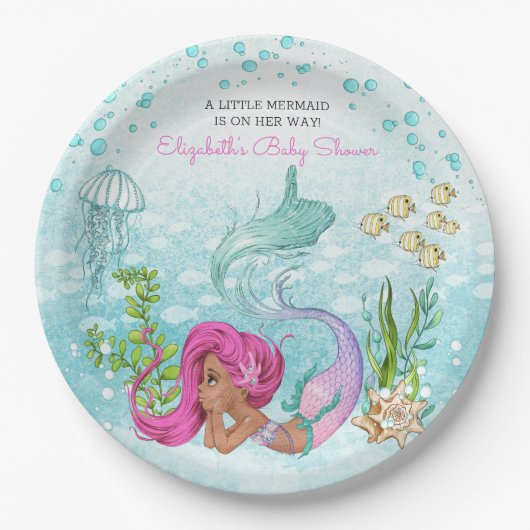 Brawn Little Mermaid Baby Duschpapier Teller (Vorderseite)