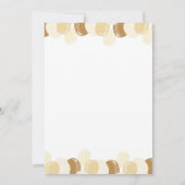 Brawn Little Teddy Bear Baby Dusche Einladung (Rückseite)