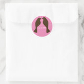 Brawn Love Birds - Aufkleber (Tasche)