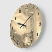 Brawn Marble Clock Große Wanduhr (Winkel)