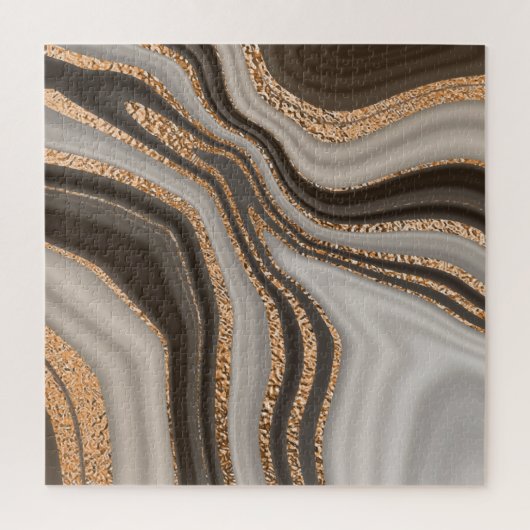 Brawn Marble Gold Vintages Design Puzzle (Vertikal)
