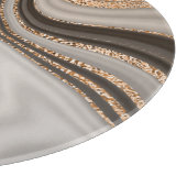 Brawn Marble Gold Vintages Design Schneidebrett (Ecke)
