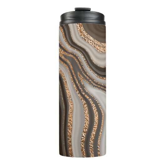 Brawn Marble Gold Vintages Design Thermosbecher (Vorderseite)