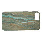 Brawn Marble Light Blue Akzente Case-Mate iPhone Hülle (Rückseite (Horizontal))