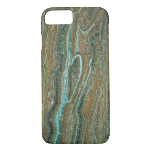 Brawn Marble Light Blue Akzente Case-Mate iPhone Hülle (Rückseite)