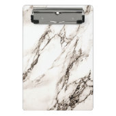 Brawn Marble Look Mini Klemmbrett (Vorderseite)