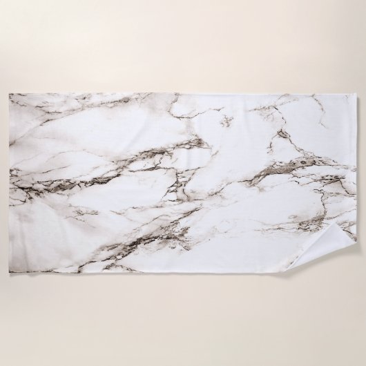 Brawn Marble Look Strandtuch (Vorderseite)