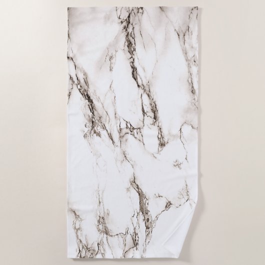 Brawn Marble Look Strandtuch (Vorderseite)
