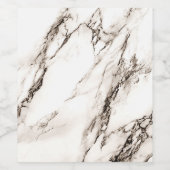 Brawn Marble Look Weinetikett (Einzelnes Label)