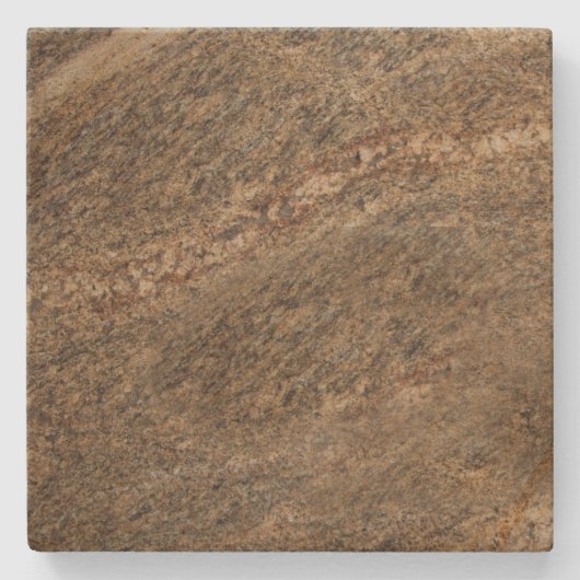 Brawn Marble Square Stone Untersetzer (Vorderseite)