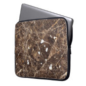 Brawn Marble Stone Pattern Laptopschutzhülle (Vorderseite Links)