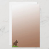 Brawn Mare and Foal Horse Stationery Briefpapier (Vorne/Hinten)