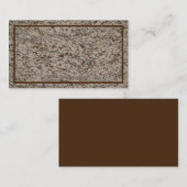 Brawn-Marmor-Visitenkarte Visitenkarte (Vorne/Hinten)