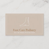 Brawn Minimal Foot Massage Care Podiatrie Doktor Visitenkarte (Vorderseite)