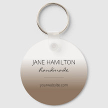 Brawn-Minimal-Schlüsselanhänger für Business-Logos