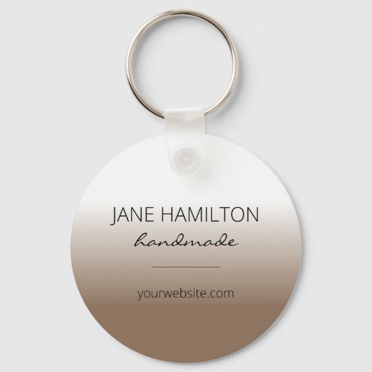 Brawn-Minimal-Schlüsselanhänger für Business-Logos Schlüsselanhänger (Vorderseite)