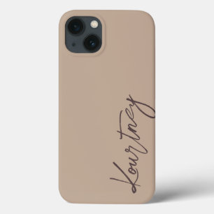 Brawn Minimalistisch Script Name Personalisiert Ca Case-Mate iPhone Hülle
