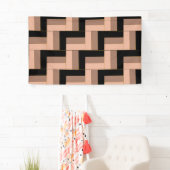 Brawn Mocha Black Geometric Rectangle Banner (Insitu)