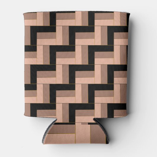 Brawn Mocha Black Geometric Rectangle Dosenkühler (Vorderseite)