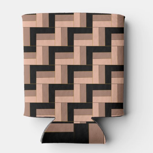 Brawn Mocha Black Geometric Rectangle Dosenkühler (Rückseite)