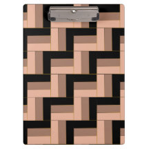 Brawn Mocha Black Geometric Rectangle