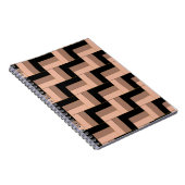 Brawn Mocha Black Geometric Rectangle Notizblock (Rechte Seite)