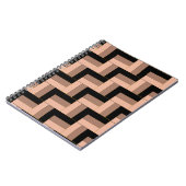 Brawn Mocha Black Geometric Rectangle Notizblock (Linke Seite)