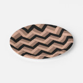 Brawn Mocha Black Geometric Rectangle Pappteller (Schrägansicht)