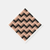 Brawn Mocha Black Geometric Rectangle Serviette (Ecke)