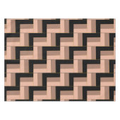 Brawn Mocha Black Geometric Rectangle Tischdecke (Vorderseite (Horizontal))