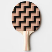 Brawn Mocha Black Geometric Rectangle Tischtennis Schläger (Vorderseite)