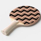 Brawn Mocha Black Geometric Rectangle Tischtennis Schläger (Vorderseite)