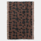 Brawn Modern Elegant Geometric Tribal Decke (Vorderseite Vertikal)