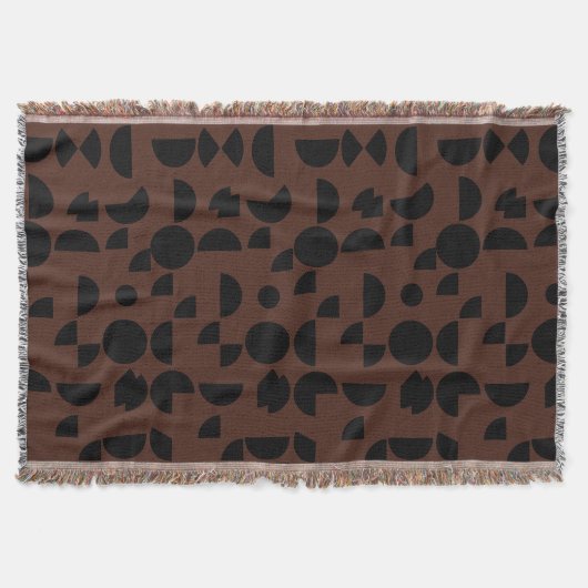 Brawn Modern Elegant Geometric Tribal Decke (Vorderseite)
