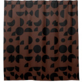 Brawn Modern Elegant Geometric Tribal Duschvorhang (Vorderseite)