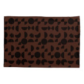 Brawn Modern Elegant Geometric Tribal Kissenbezug (Rückseite-Links)