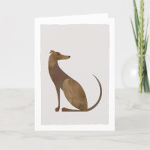 Brawn Modern Greyhound Illustration Blank Inside
