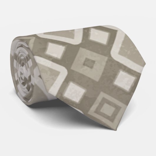 Brawn Mosaik Diamond Muster Krawatte (Gerollt)