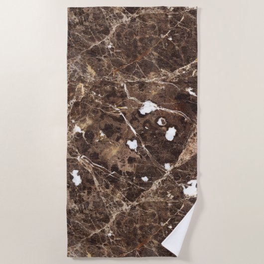 Brawn Nature Marble Stone Strandtuch (Vorderseite)