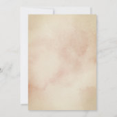 Brawn Neutral Gray Floral Boho Einladung (Rückseite)