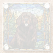 Brawn Newfundland Dog Untersetzer (Rückseite)